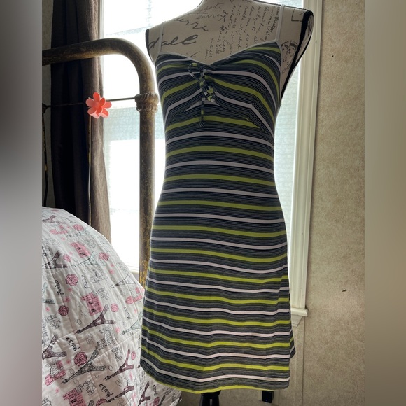 Vintage editor de corp. striped mini dress - Picture 2 of 10